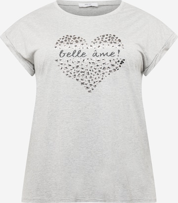 T-shirt 'Glenn' ABOUT YOU Curvy en gris : devant