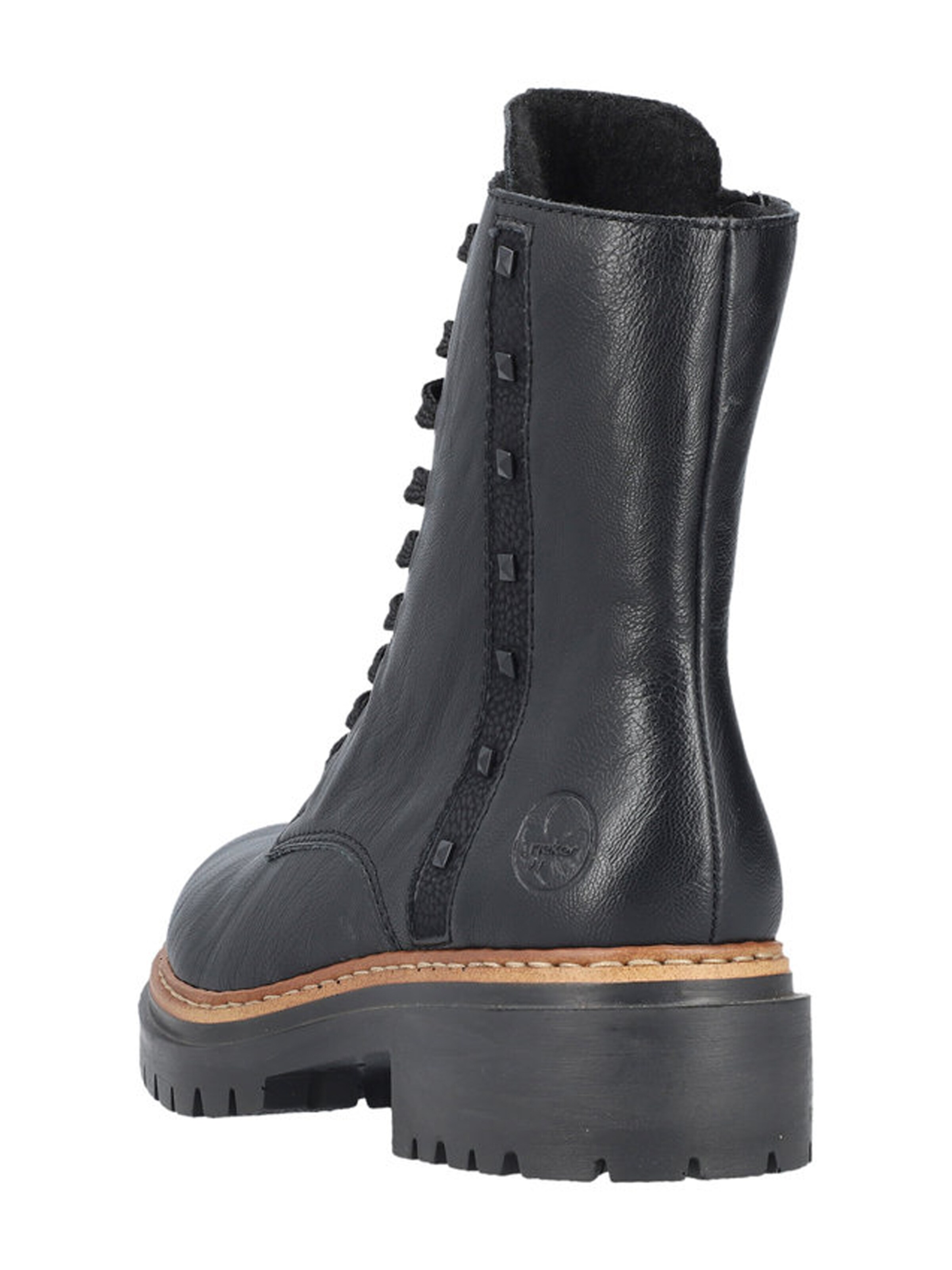 Ghete cu șireturi de la Rieker pe negru