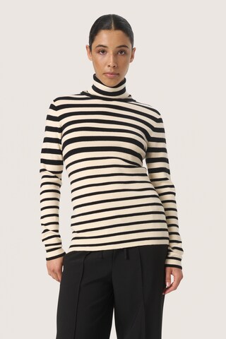 Pull-over 'Spina' SOAKED IN LUXURY en beige : devant
