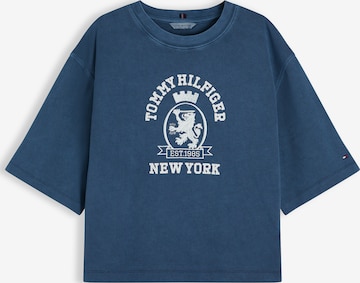 T-shirt TOMMY HILFIGER en bleu : devant