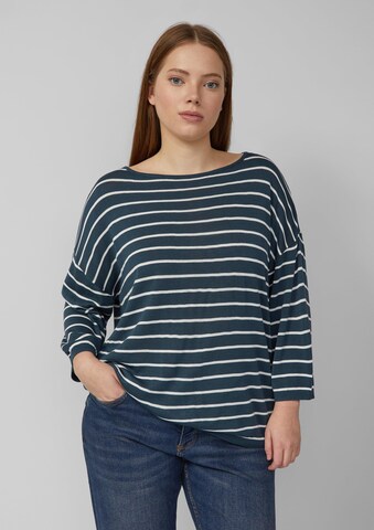 Pull-over QS en bleu : devant