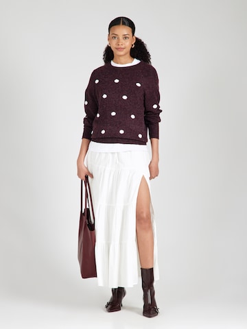 VERO MODA Sweater 'VMDOFFY INTARSIA' in Red