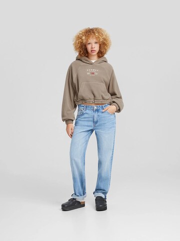 Sweat-shirt Bershka en beige