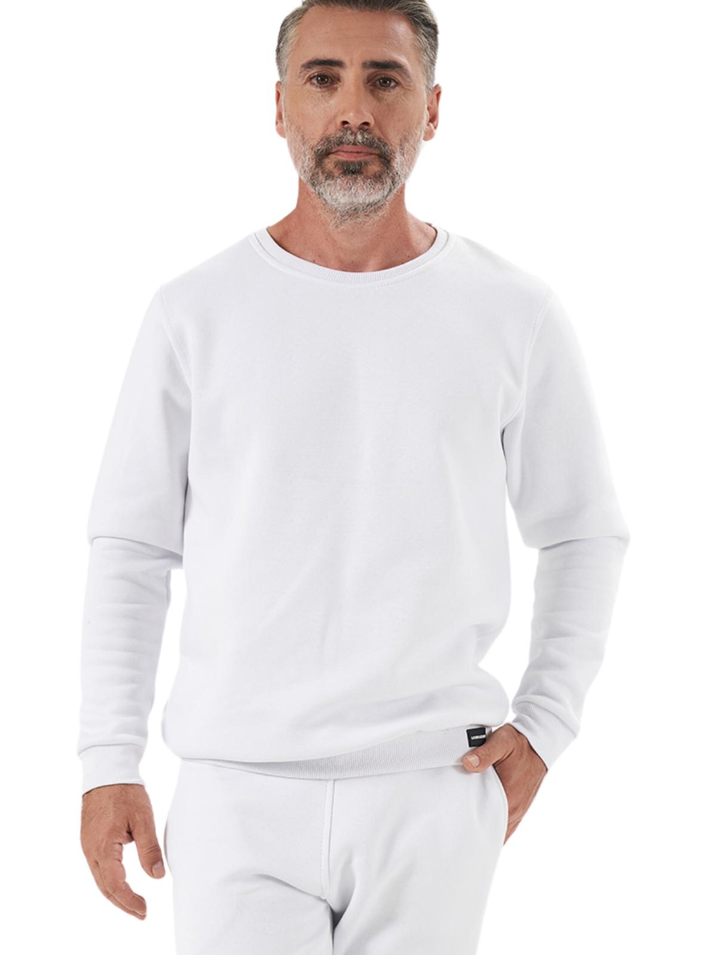 LOUIS LECLER Sweatshirt 'Carter' in Wit