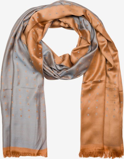 styleBREAKER Schal 'Edler Schal mit Quadratischem Muster' in One Size in hellgrau, Produktansicht