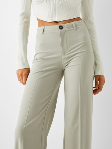 Loosefit Pantalon à plis Bershka en beige