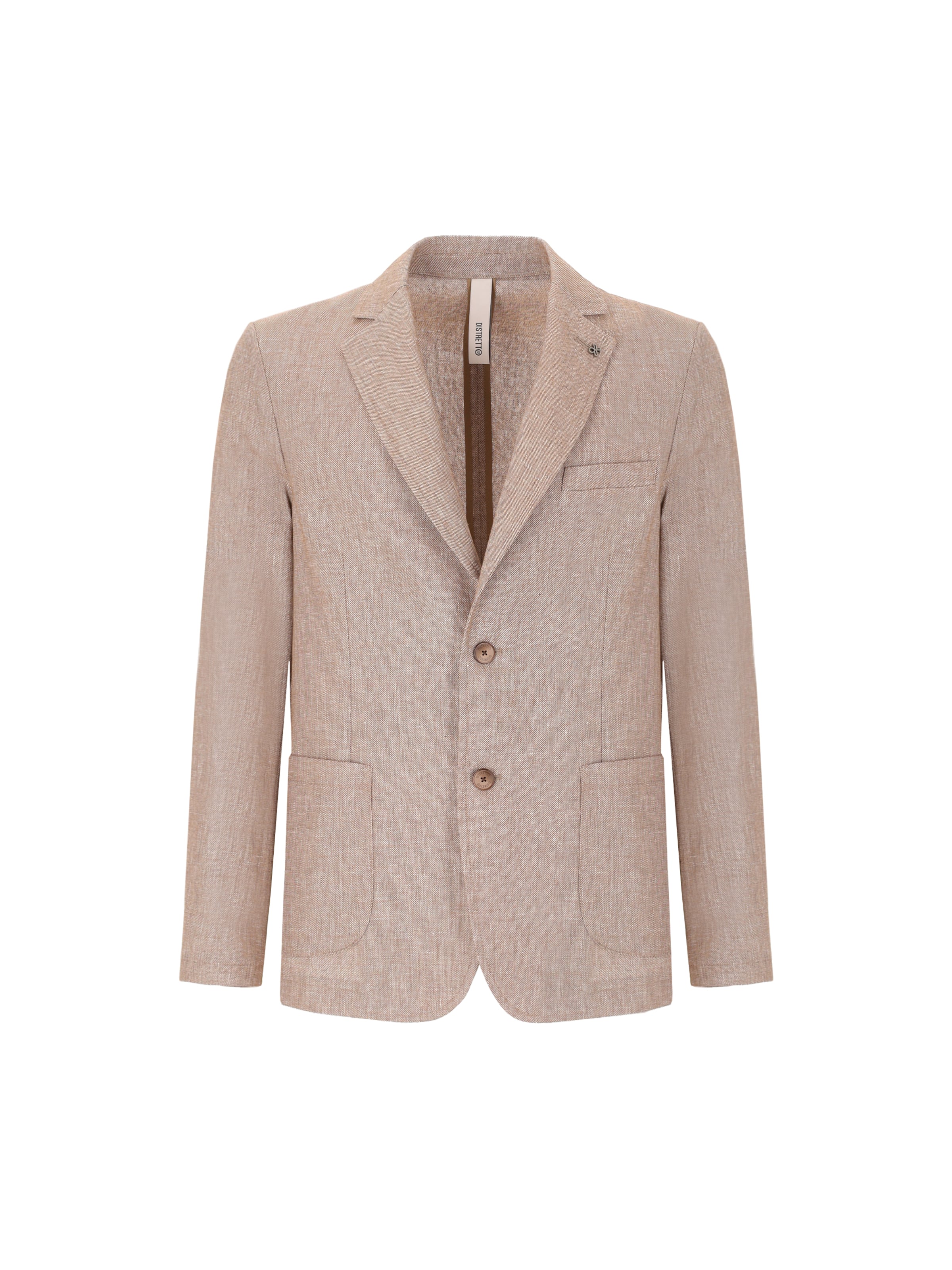 Distretto12 Regular fit Blazer in Brown: front