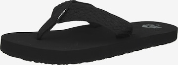 REEF T-Bar Sandals 'Smoothy' in Black: front
