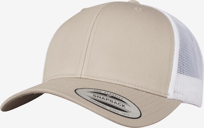 Flexfit Casquette 'Retro Trucker' en beige / blanc, Vue avec produit