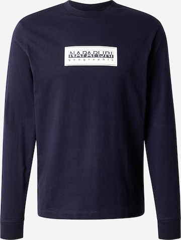 T-Shirt NAPAPIJRI en bleu : devant