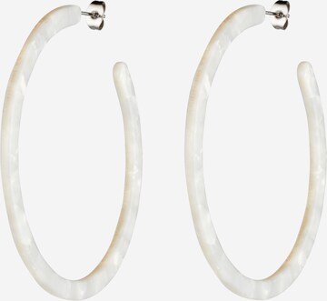 Boucles d'oreilles 'Anne' Fräulein Wunder en blanc : devant