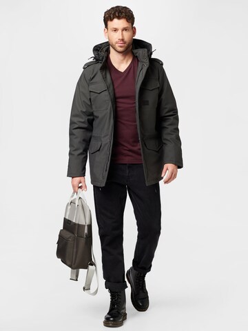 Parka d’hiver 'Darren' Vintage Industries en gris