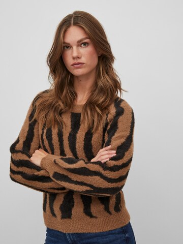 VILA Sweter 'Hello' w kolorze brązowy