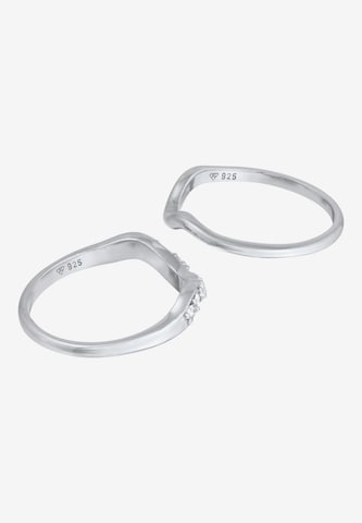 ELLI Ring Kristall Ring, Ring Set in Silber