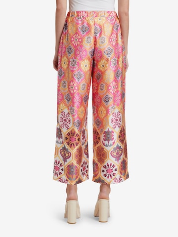 Cartoon Regular Palazzo-Hose mit weitem Bein in Pink