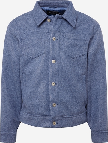 BURTON MENSWEAR LONDON Prehodna jakna | modra barva: sprednja stran