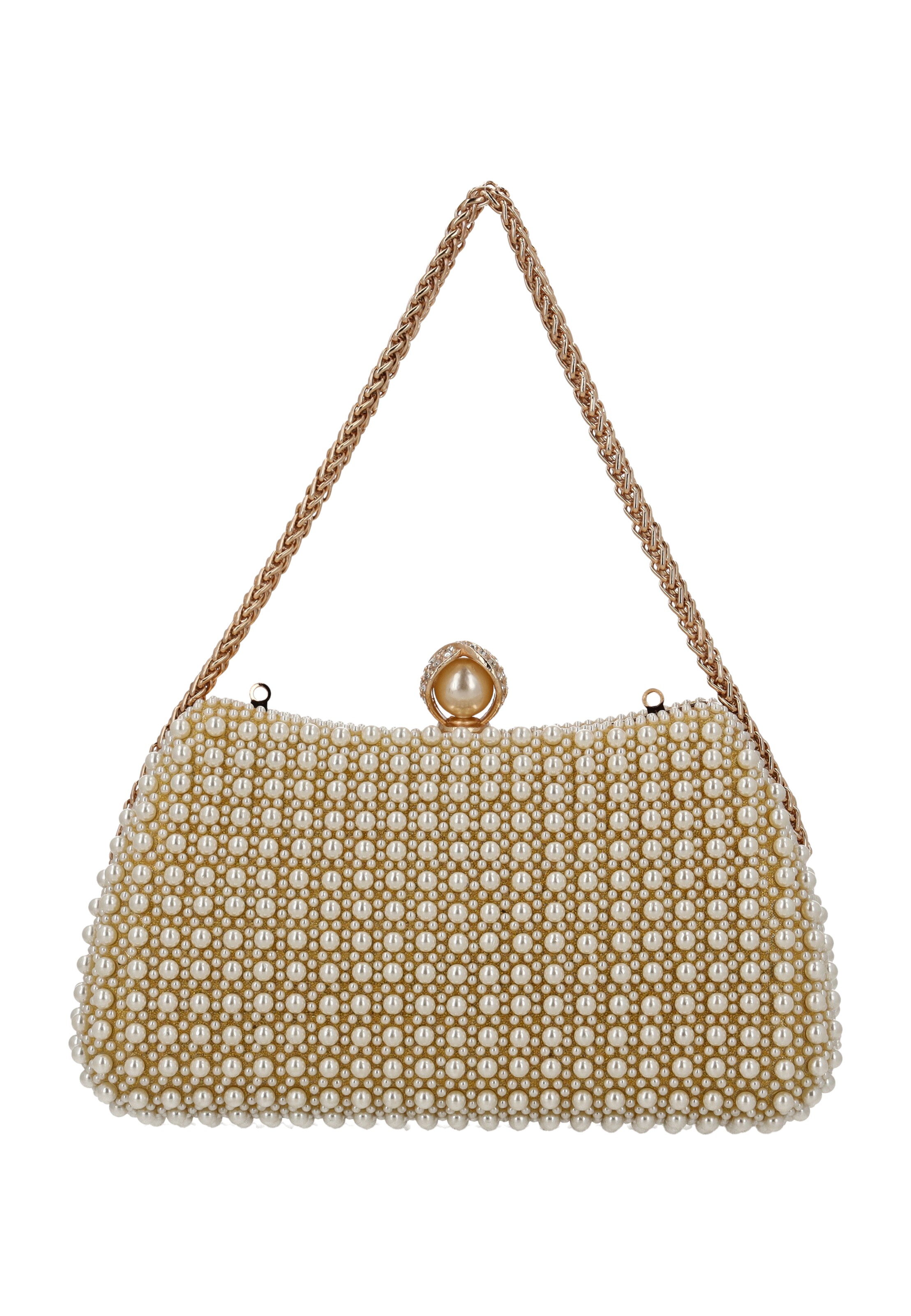 usha BLACK LABEL - Bolso de noche en oro: frente