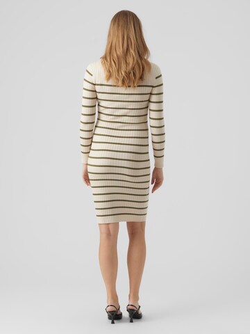 MAMALICIOUS Knitted dress 'Newsiv June' in Beige