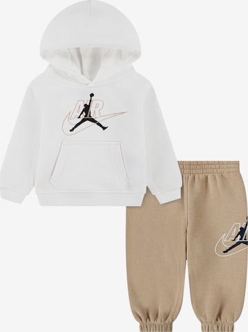 Jordan Träningsoverall 'SWOOSH' i beige: framsida