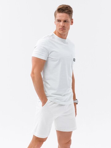Ombre Shirt 'S1735' in Wit