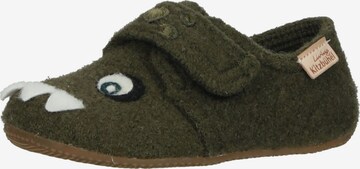 Living Kitzbühel Slippers in Green: front