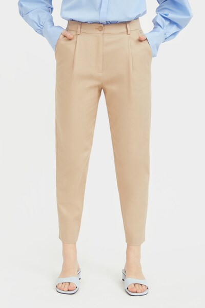 Finn Flare Stoffhose in beige, Modelansicht