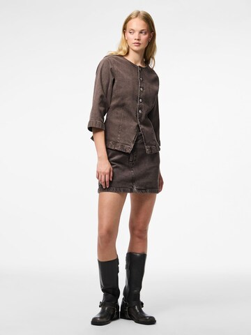 PIECES Between-season jacket 'SELMA' in Brown
