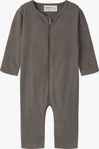 Pigiama di NAME IT in marrone: frontale