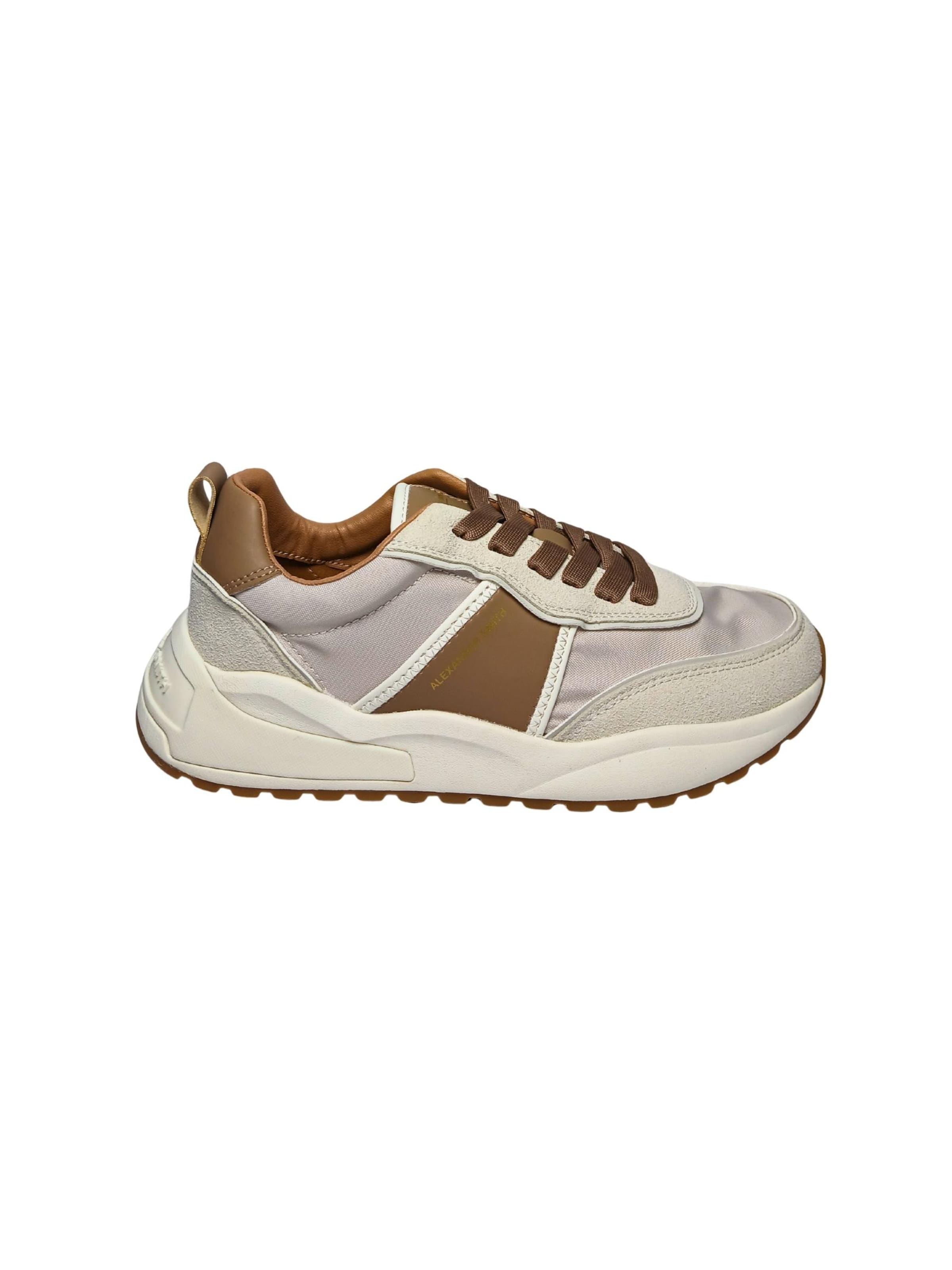 Alexander Smith Platform trainers in White: front