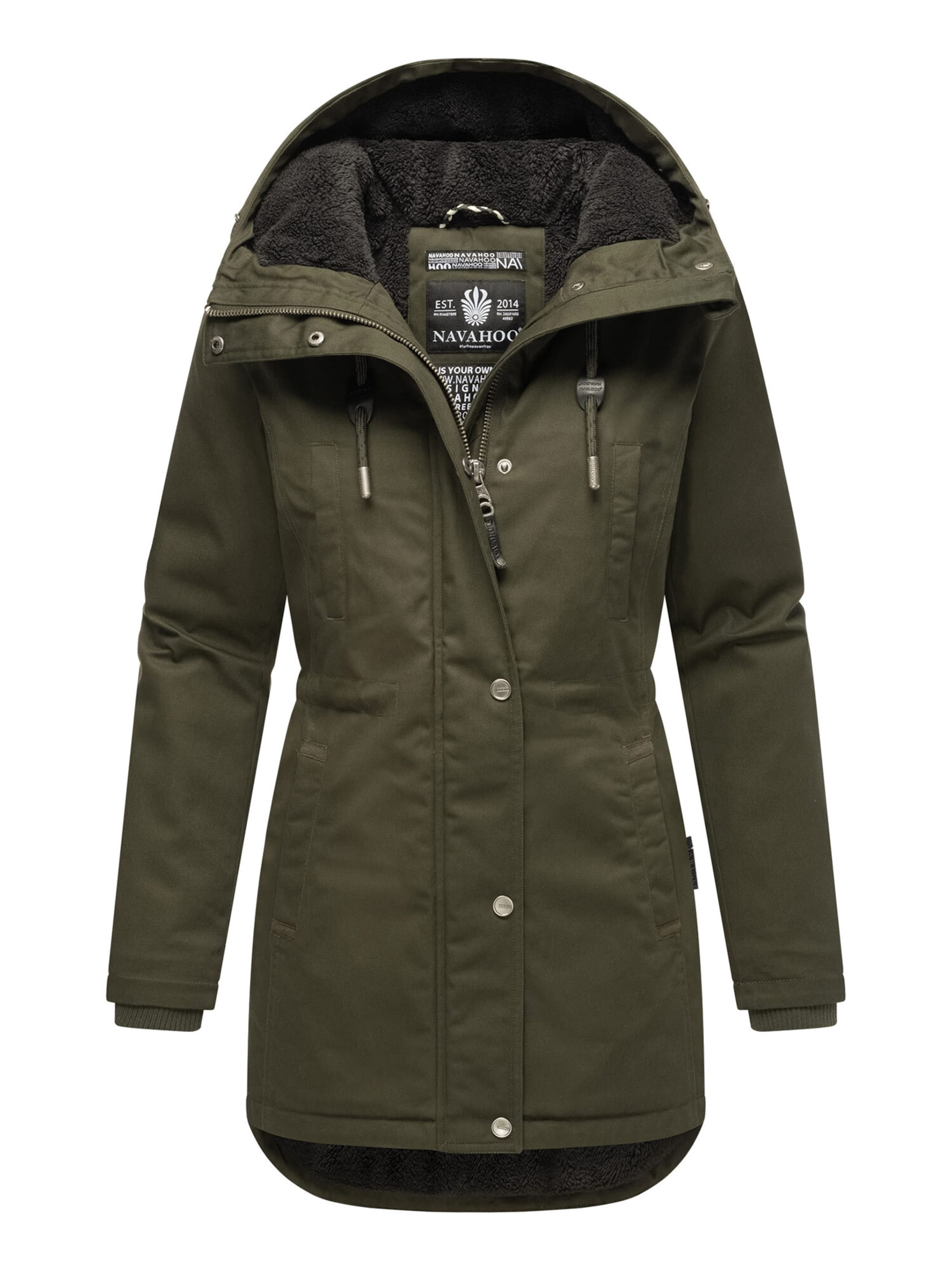NAVAHOO Navahoo Winterfunke Damen Winterjacke N038 ' ' in Grün: Vorderseite