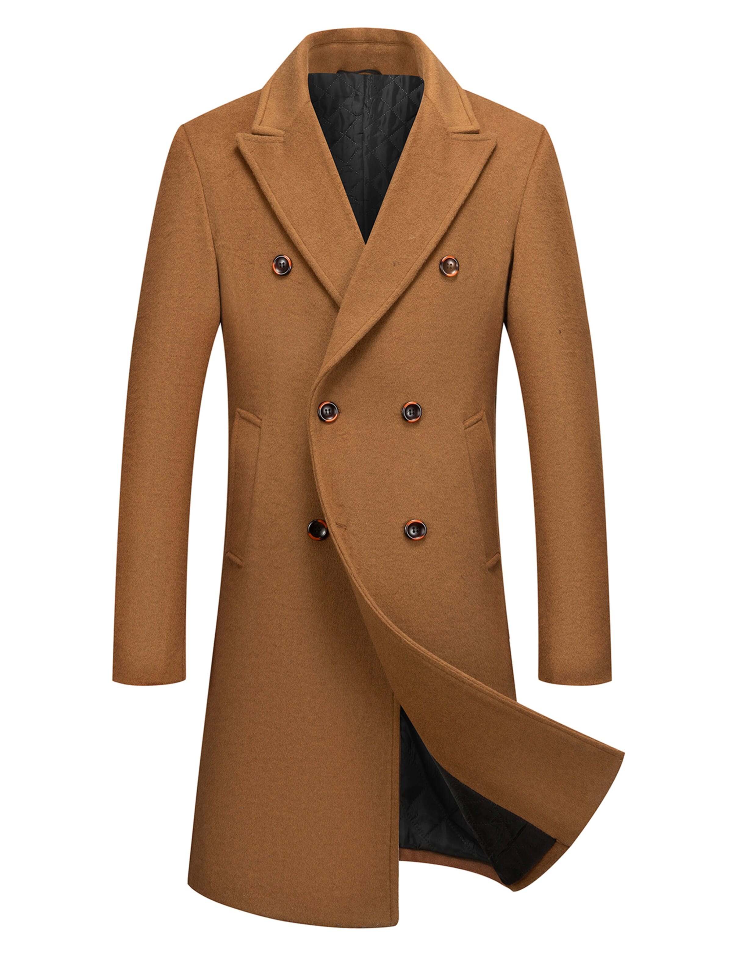 Manteau d’hiver 'Gewebe' ALLTHEMEN en marron