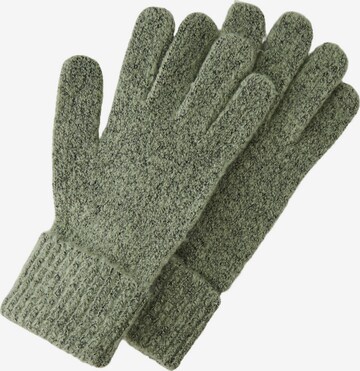 PIECES Full Finger Gloves 'Pyron' in Green: front