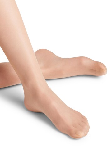 FALKE Knee High Socks 'Seidenglatt' in Brown