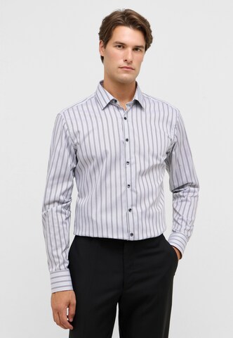 ETERNA Slim fit Business shirt in Grey: front