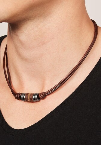 FOSSIL Halsband i brun