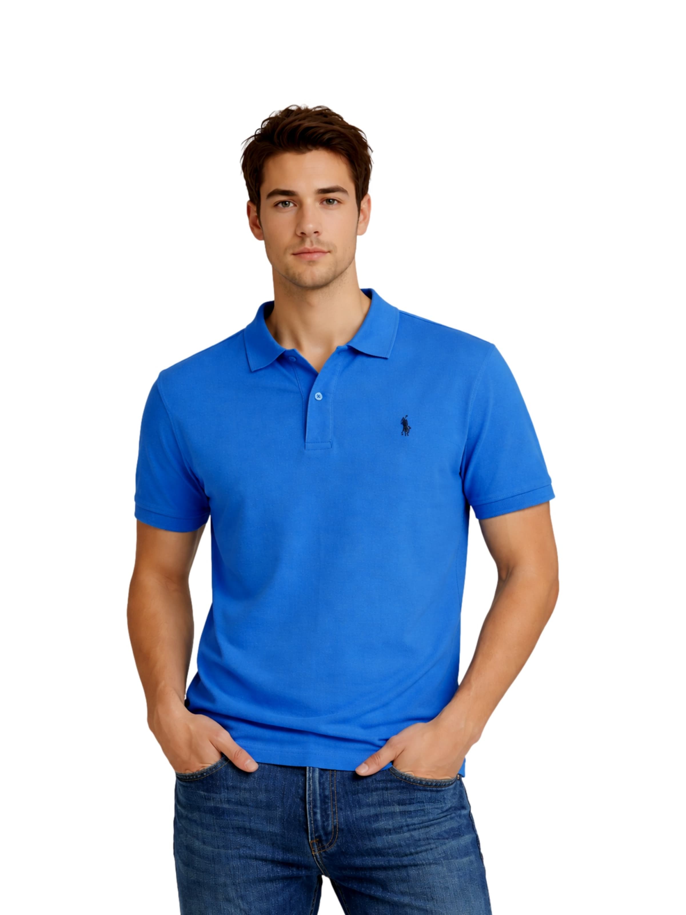 U.S. POLO ASSN. Poloshirt in Blau: Vorderseite