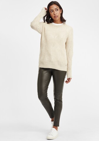 Oxmo Pullover 'Chiara' in Beige