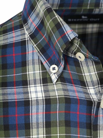 Steppin' out Slim fit Button Up Shirt in Green