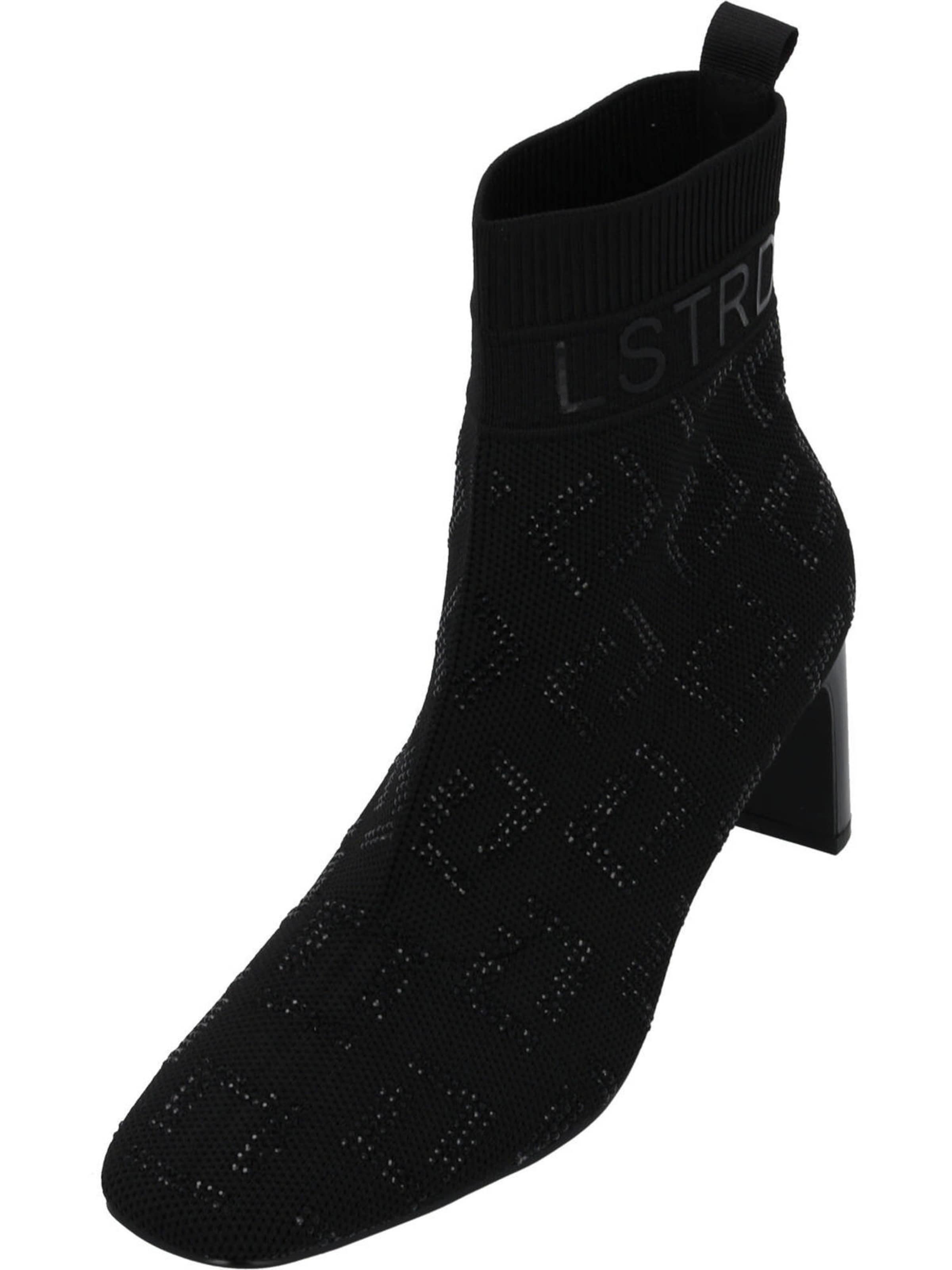 LA STRADA Ankle Boots in Black: front