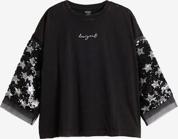 juoda Desigual Marškinėliai: priekis