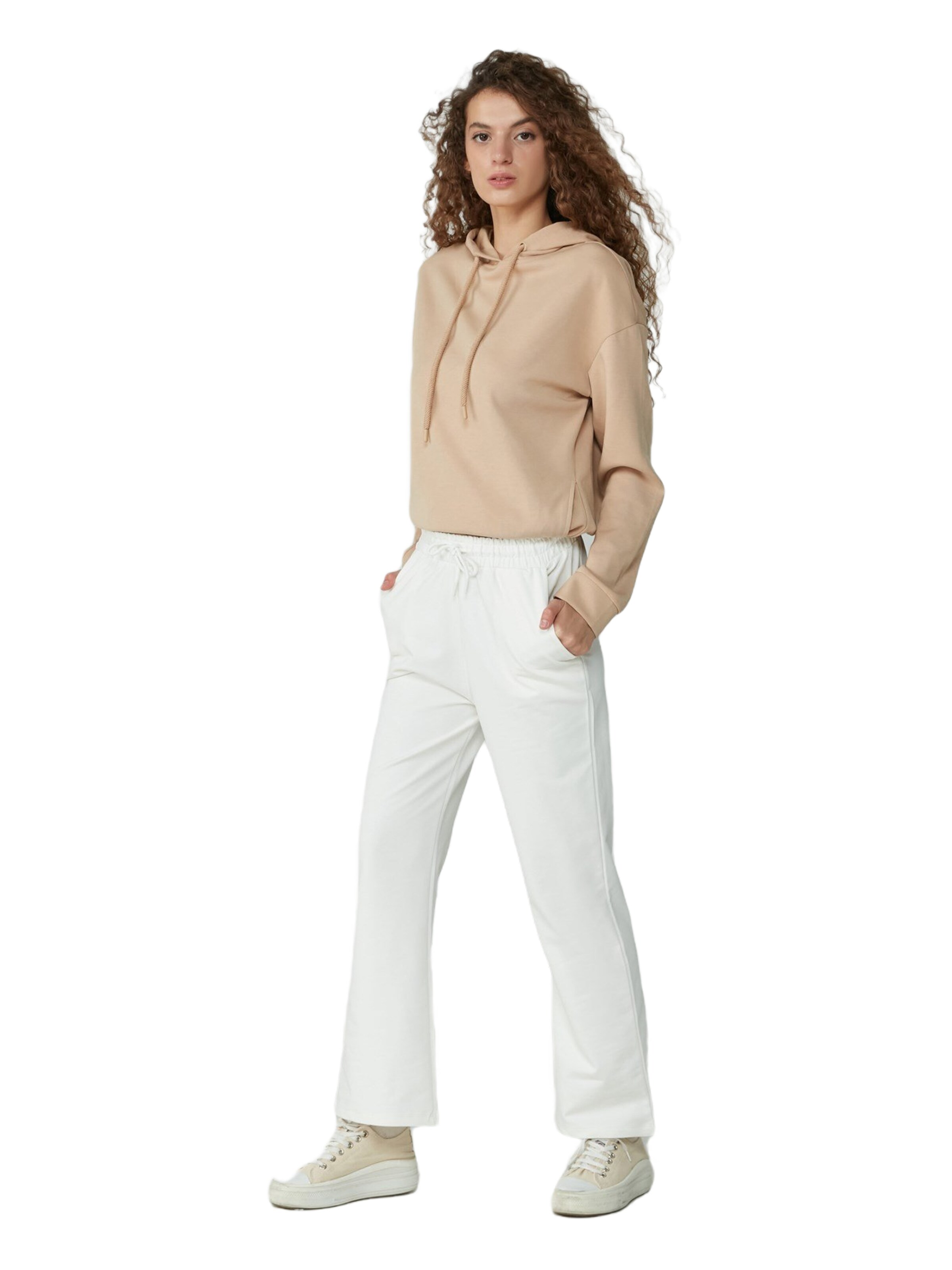 C&City Flared Broek in Wit