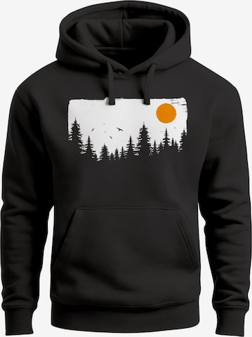 Neverless Sweatshirt 'Forest' in Schwarz: Vorderseite