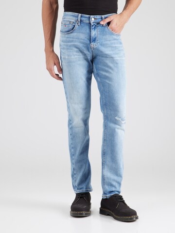 Tommy Jeans Слим фит Дънки 'Scanton' в синьо: отпред