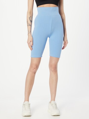 Urban Classics Skinny Leggings in Blue: front