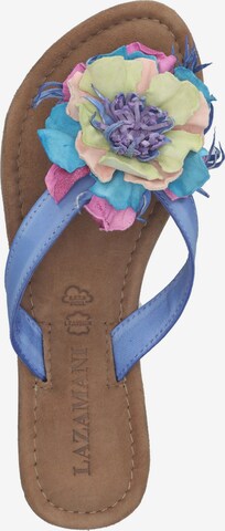 LAZAMANI T-Bar Sandals in Purple