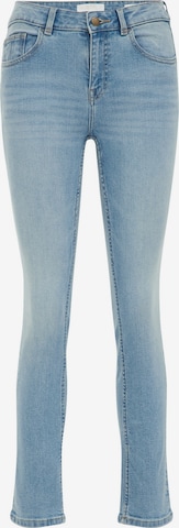 mėlyna WE Fashion Prigludęs Džinsai: priekis