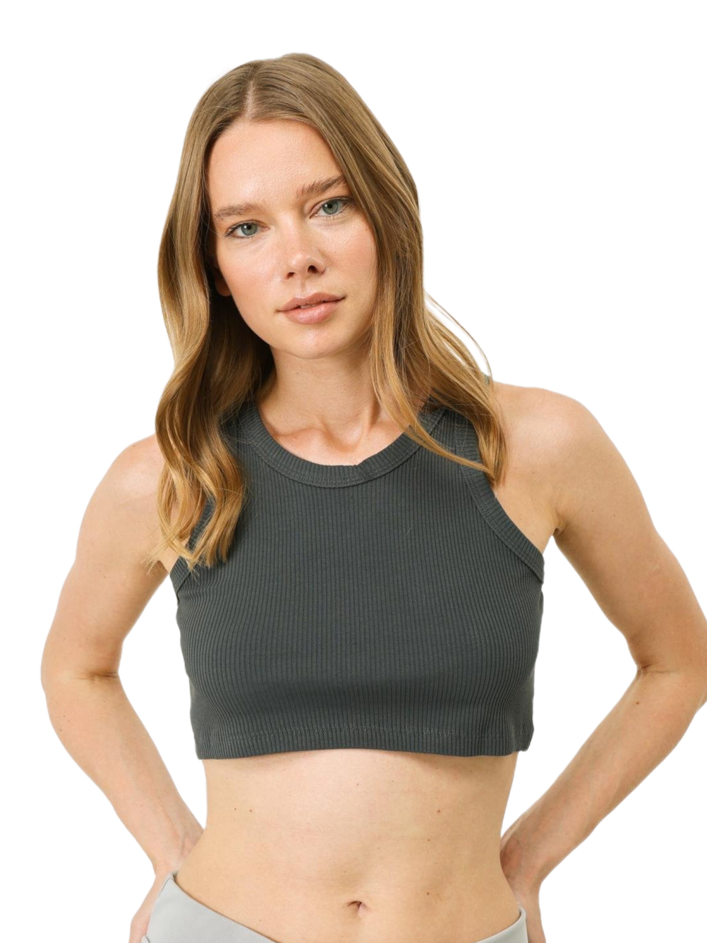 C&City Top in Grey: front