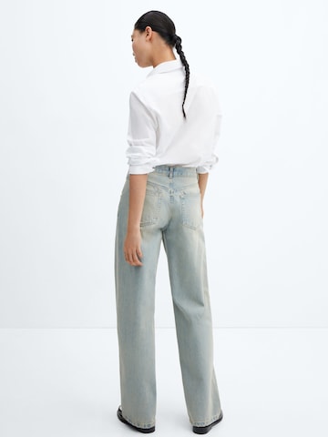 MANGO Loose fit Jeans 'INES' in Blue