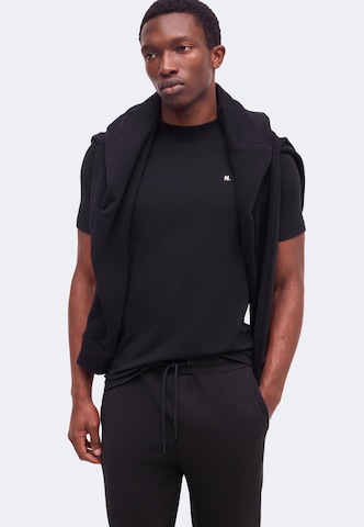 Maglietta 'Essential' di Karl Lagerfeld in nero: frontale