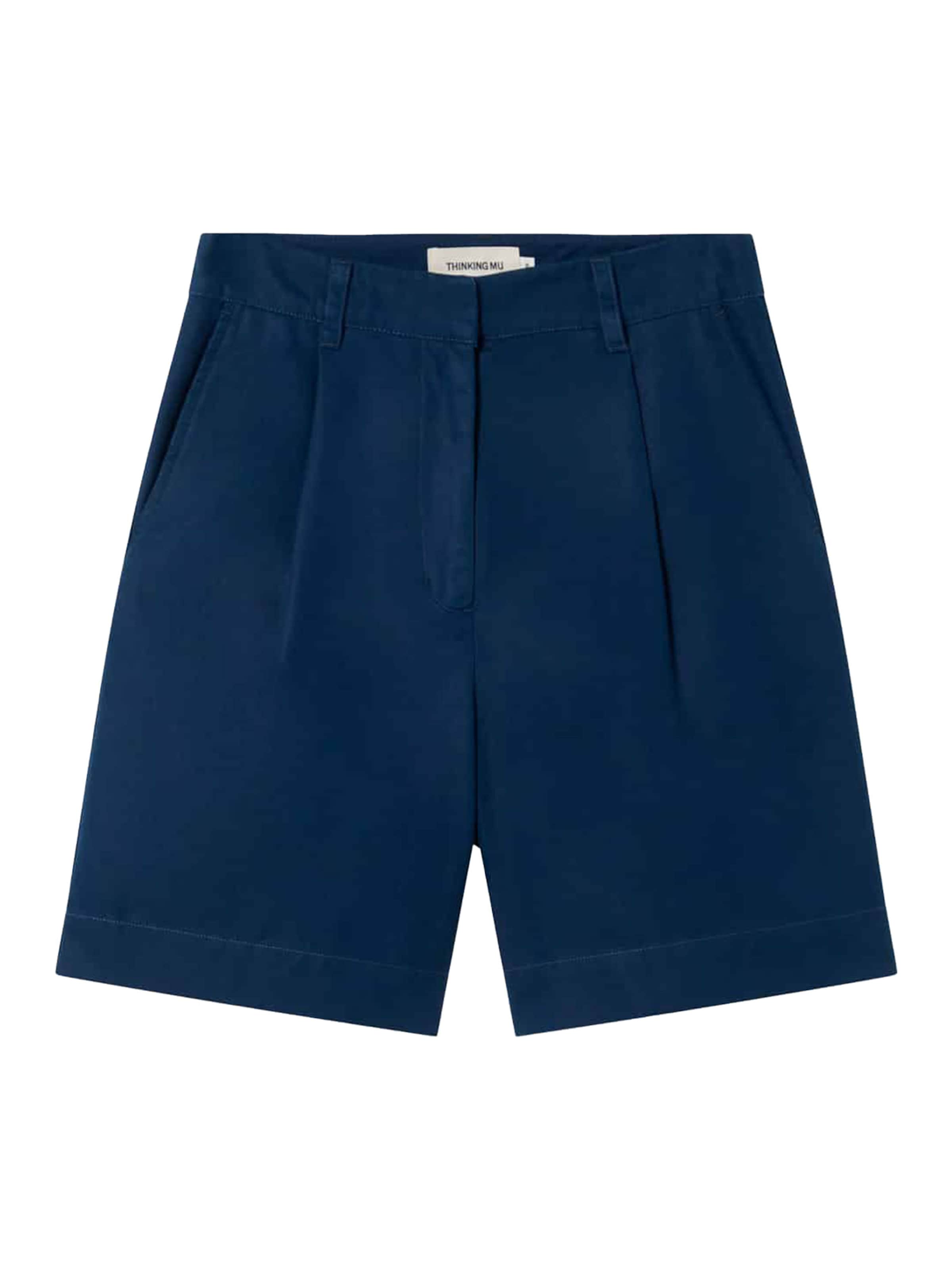 Thinking MU Loosefit Shorts 'Lia' in Blau: Vorderseite